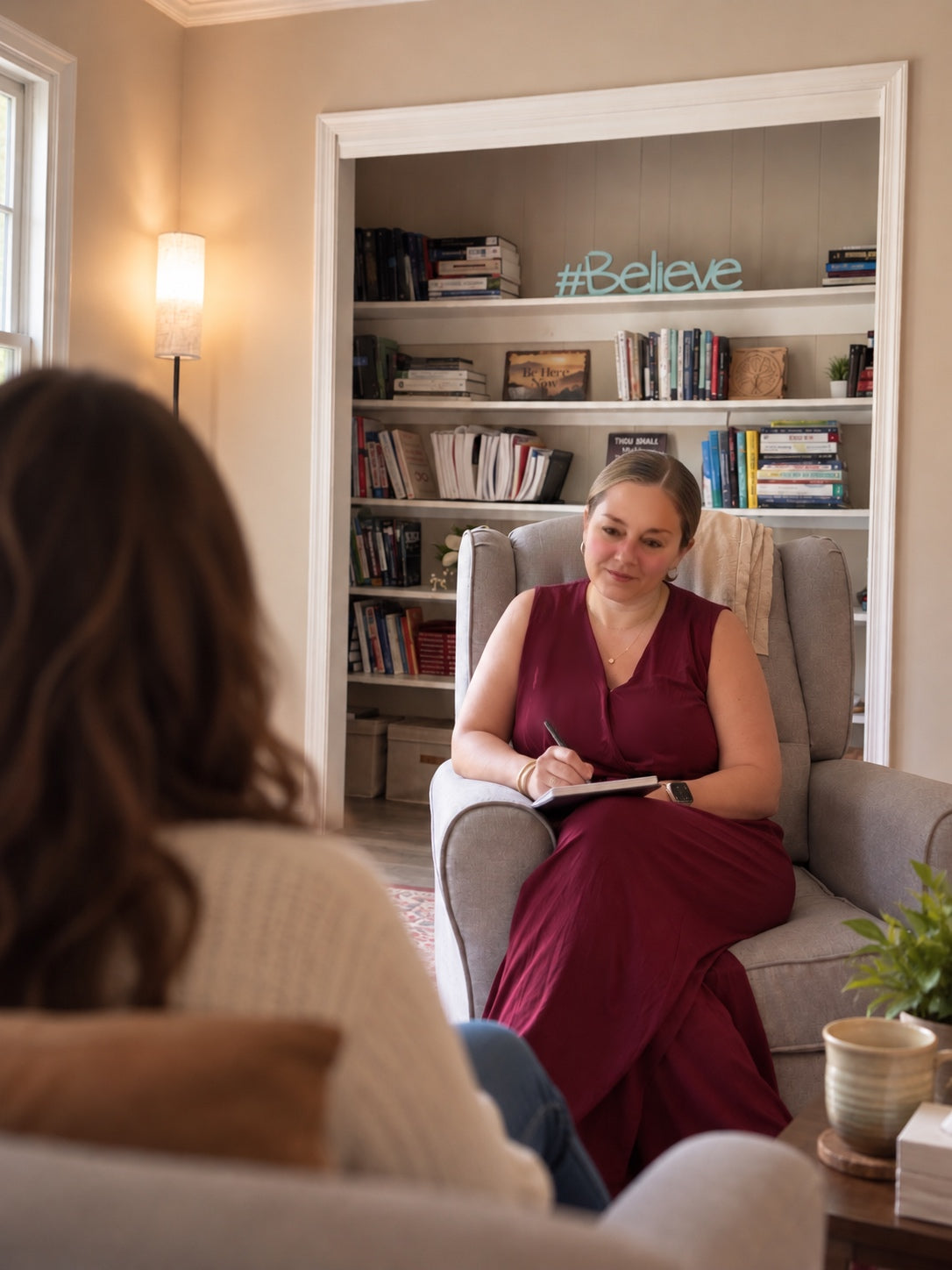 Dr. Niki Serravalle in one of the therapy rooms at the Townsend office
